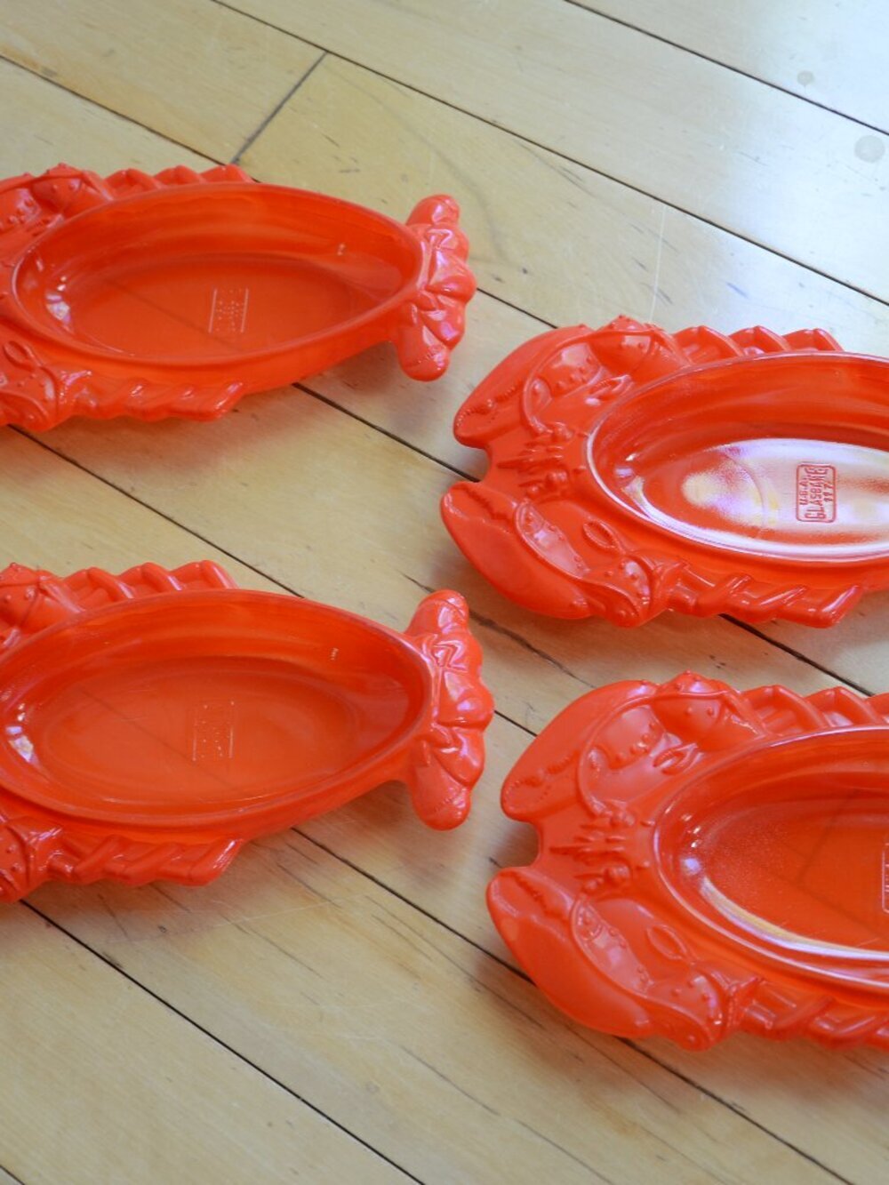 Set of 4 Lobster Dishes Glasbake